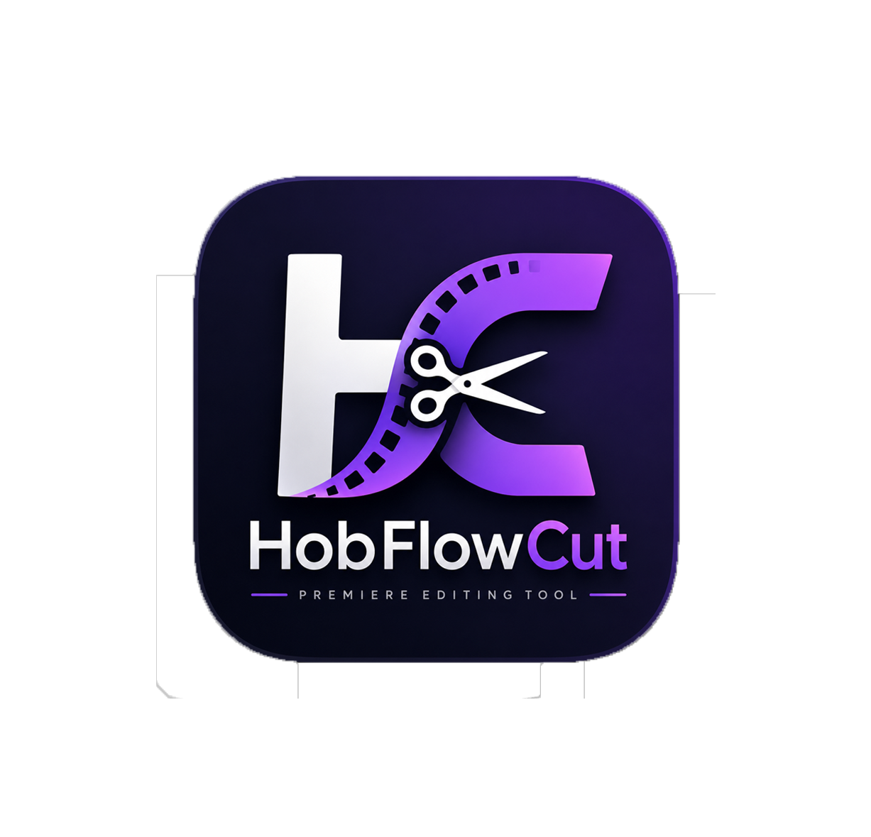 HobFlow Cut — HC Scissors and Film Strip Purple Product Logo